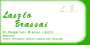laszlo brassai business card